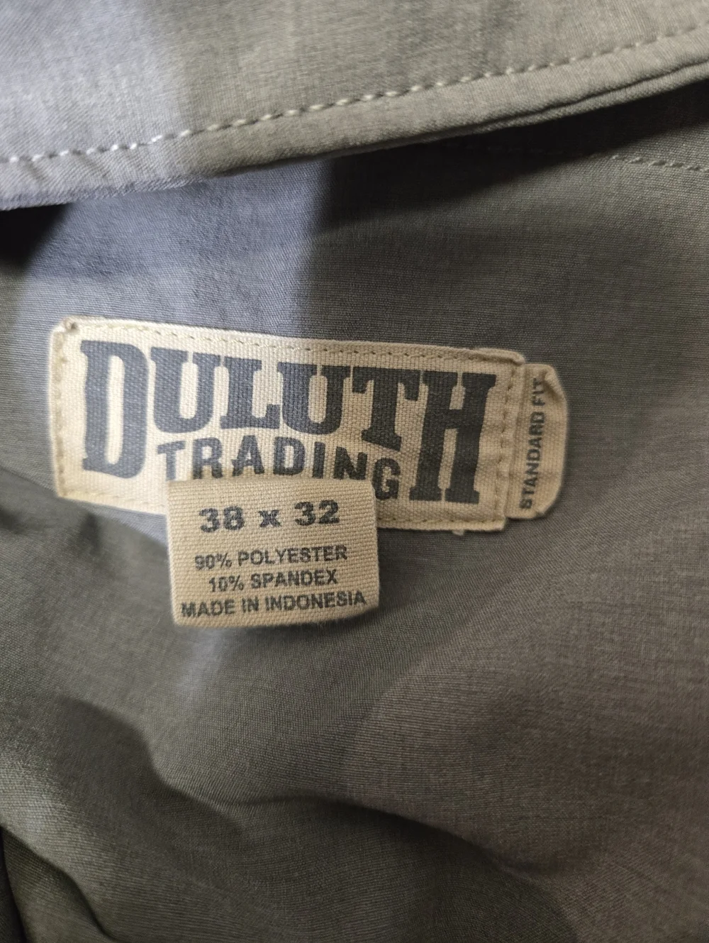 Duluth Pants Men 38x32 Gray Straight Regular Performance Golf Business Casual